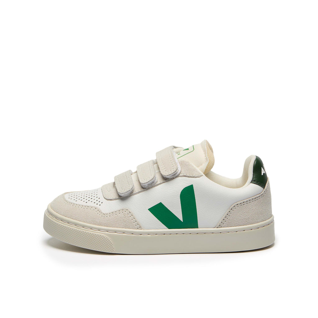 Deportiva blanco/verde con velcro V90VEL de Veja - V90VEL-262-1.jpg