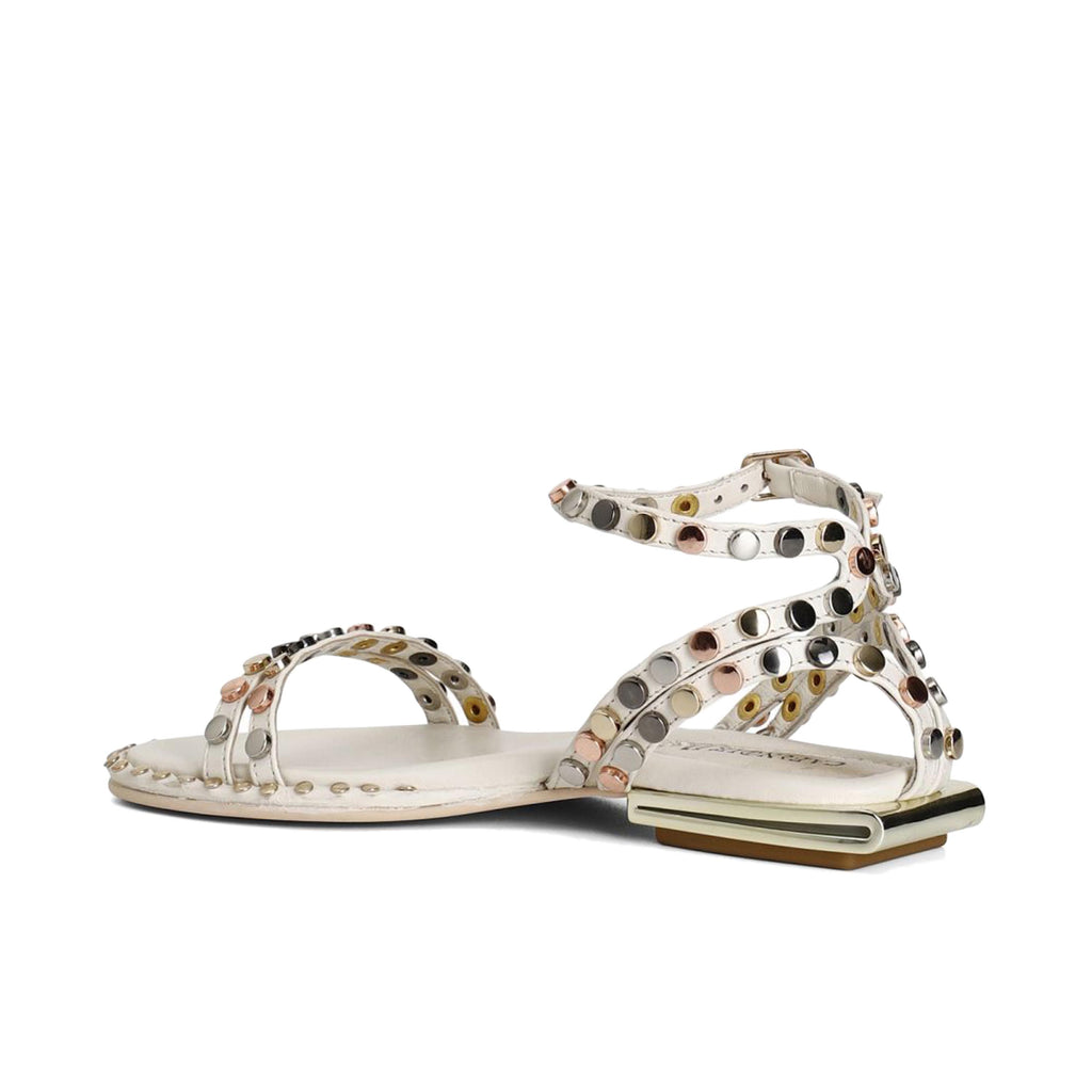 Sandalia plana crudo con hebilla GF2101 de Café Noir - GF2101-351-2.jpg