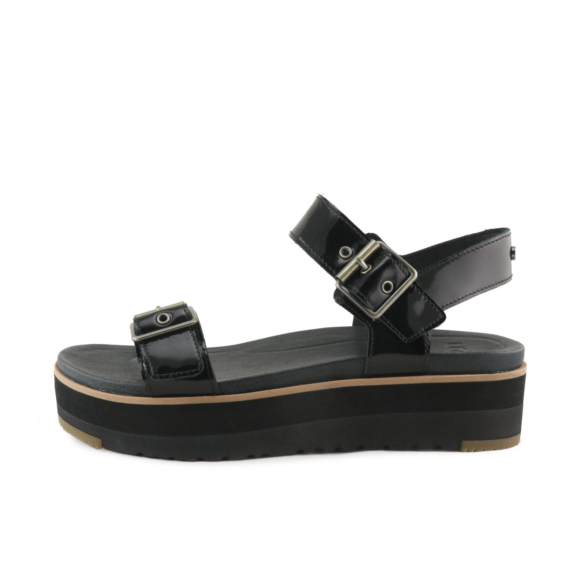 Sandalia de plataforma charol negro con hebilla ANGIE UGG - ANGIE-24-1.jpg