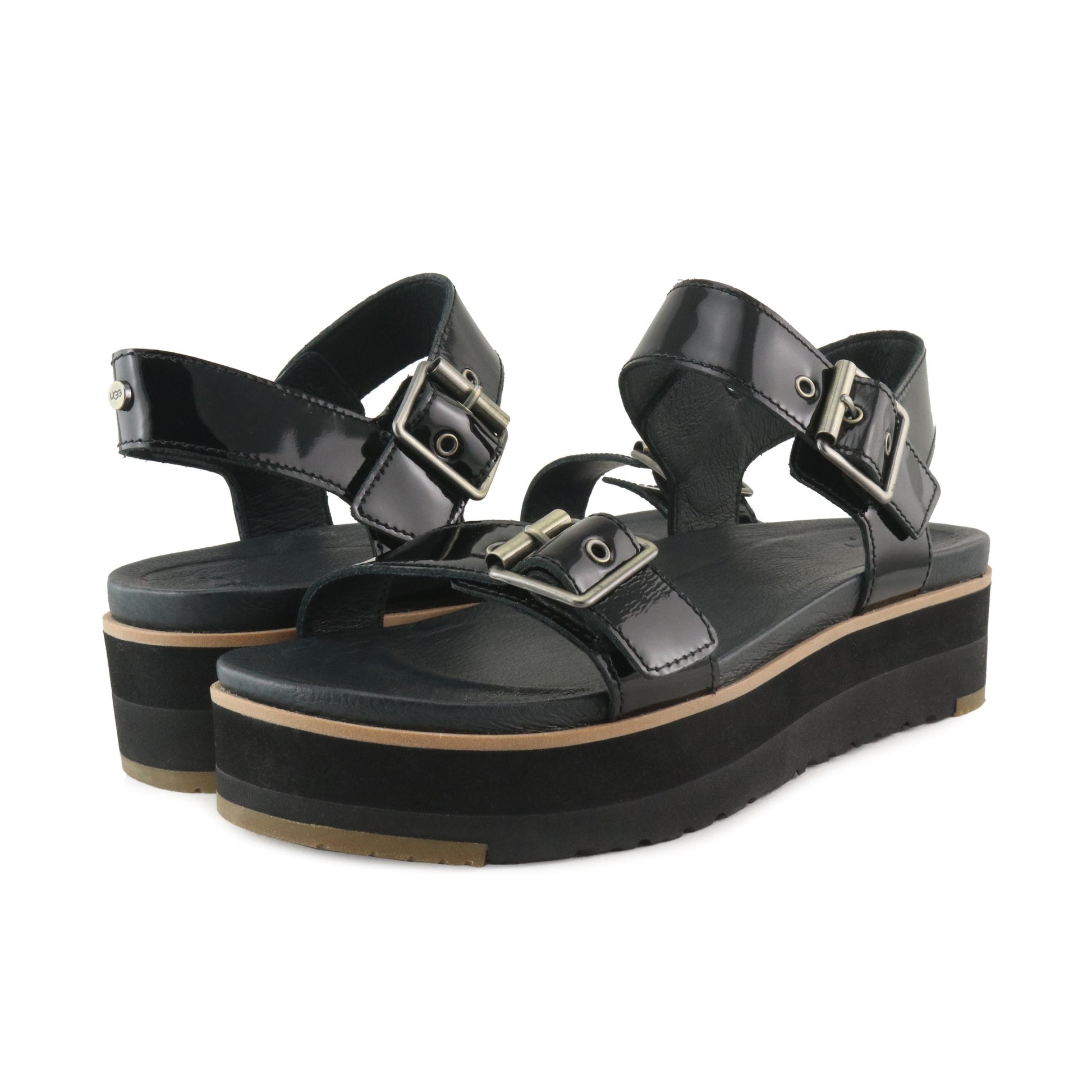Sandalia de plataforma charol negro con hebilla ANGIE UGG - ANGIE-24-2.jpg