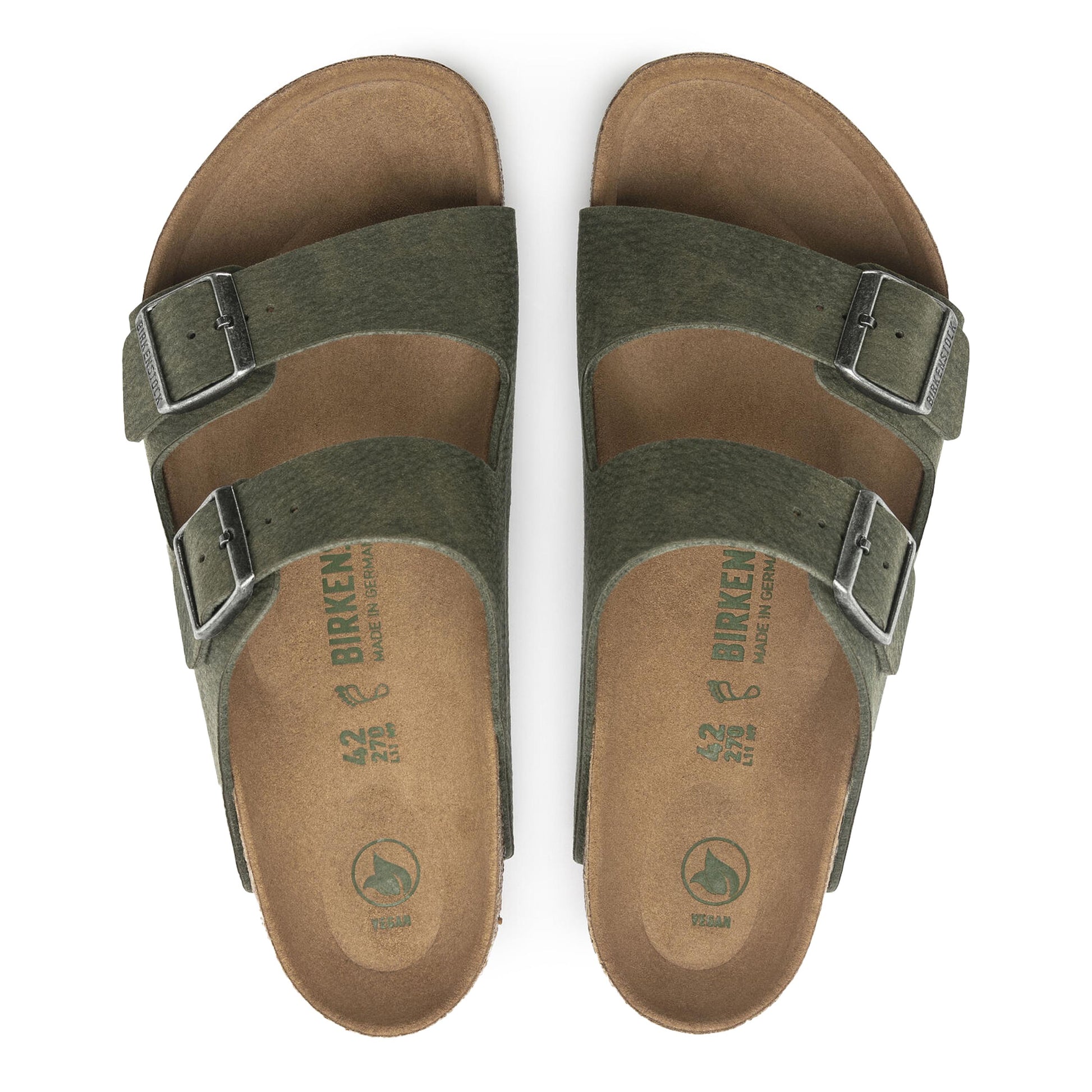 Sandalia plana nobuk verde ARIZONA de Birkenstock - ARIZONA-76-4.jpg
