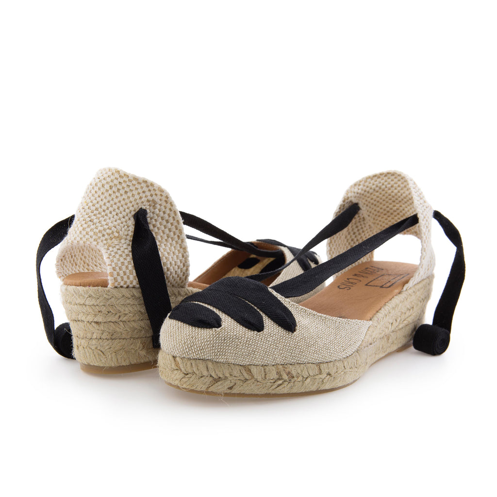 Cuña cerrada beige/negro de cintas BAJA41LINO Pepa&Cris - BAJA41LINO-513-2.jpg