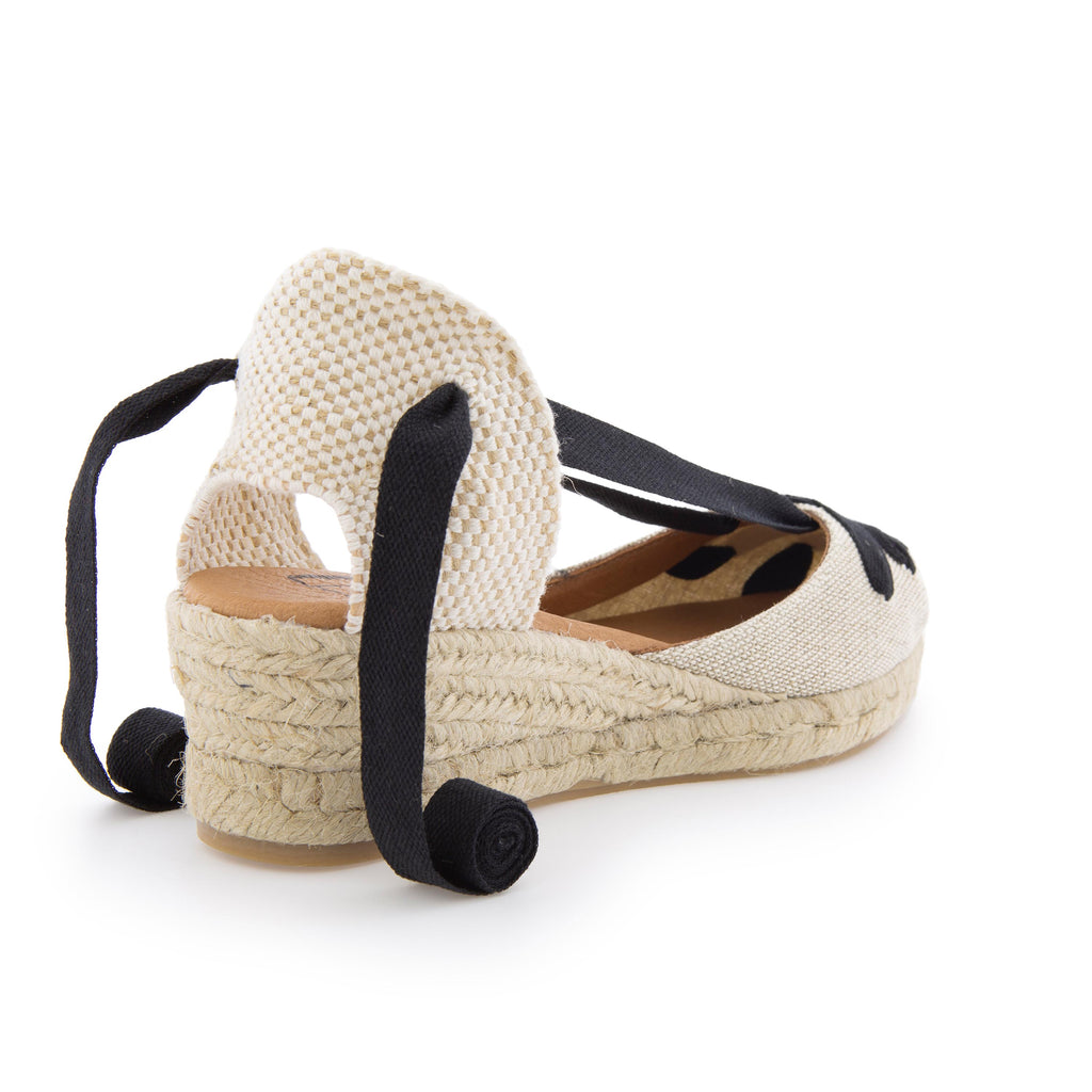 Cuña cerrada beige/negro de cintas BAJA41LINO Pepa&Cris - BAJA41LINO-513-3.jpg