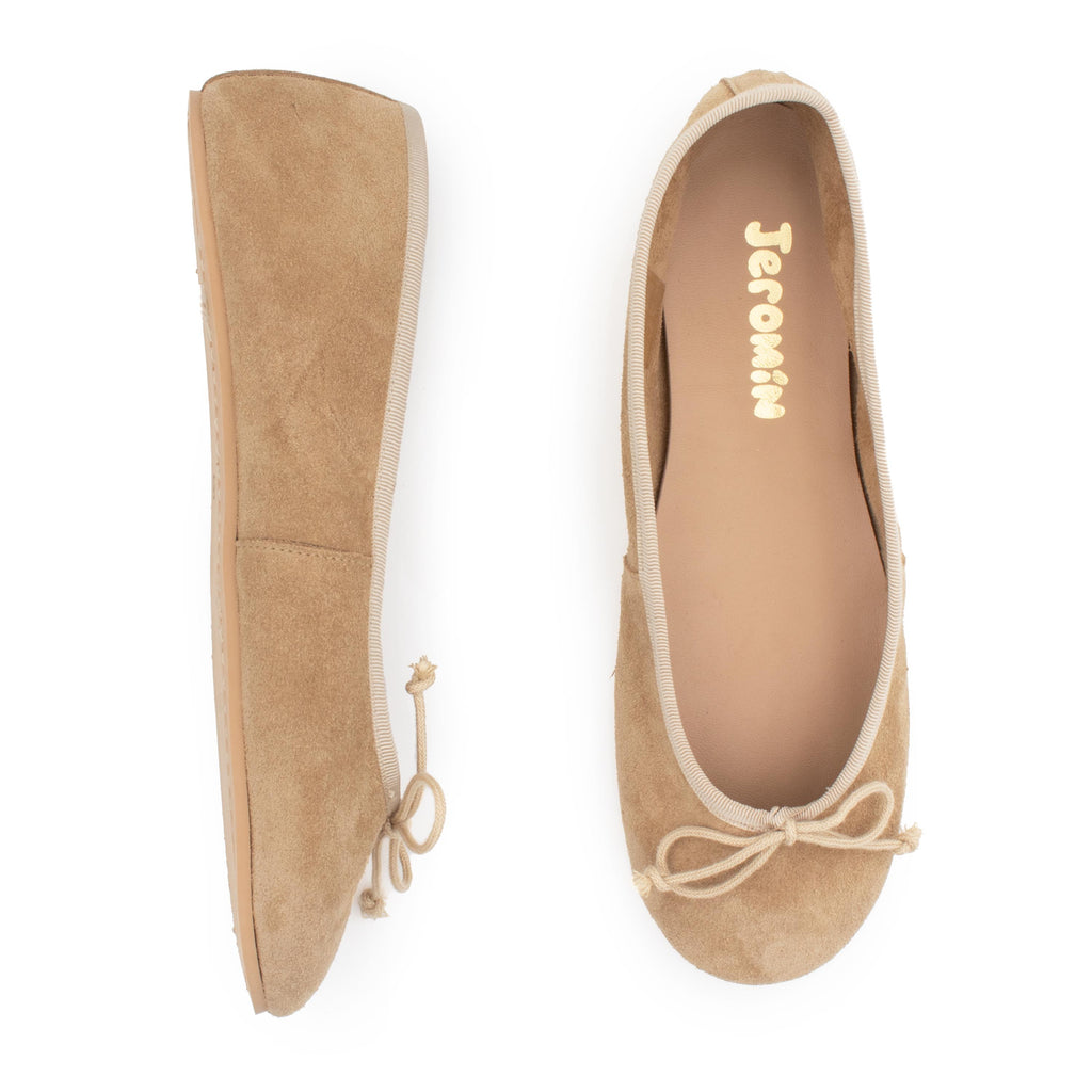 Bailarina serraje taupe BALLET Jeromín