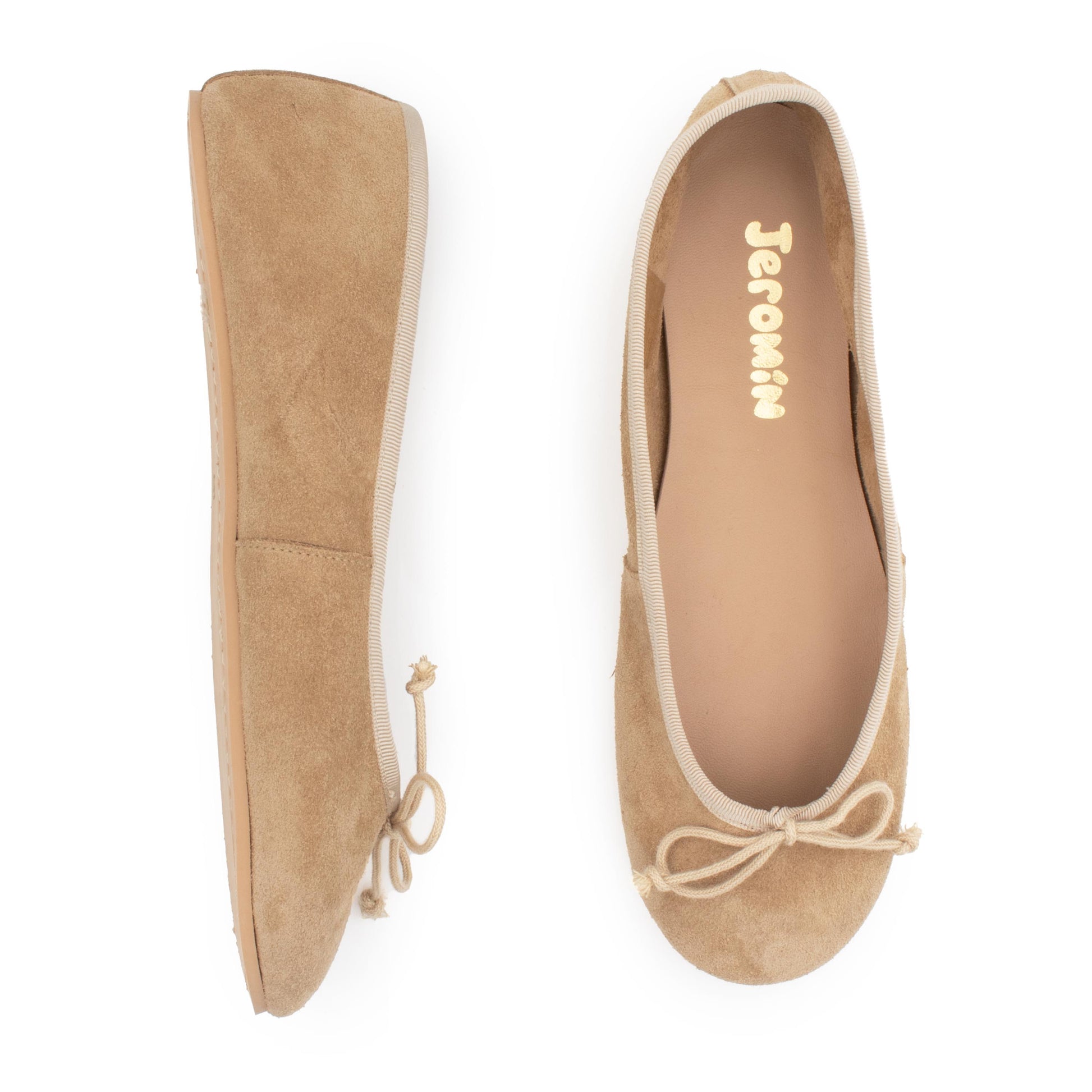 Bailarina serraje taupe BALLET Jeromín