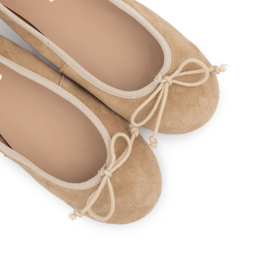 Bailarina serraje taupe BALLET Jeromín