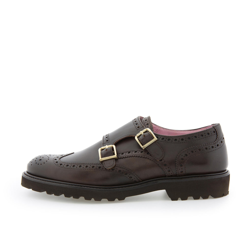 Blucher liso marrón oscuro con hebilla BERTA Castellano - BERTA-62-1.jpg