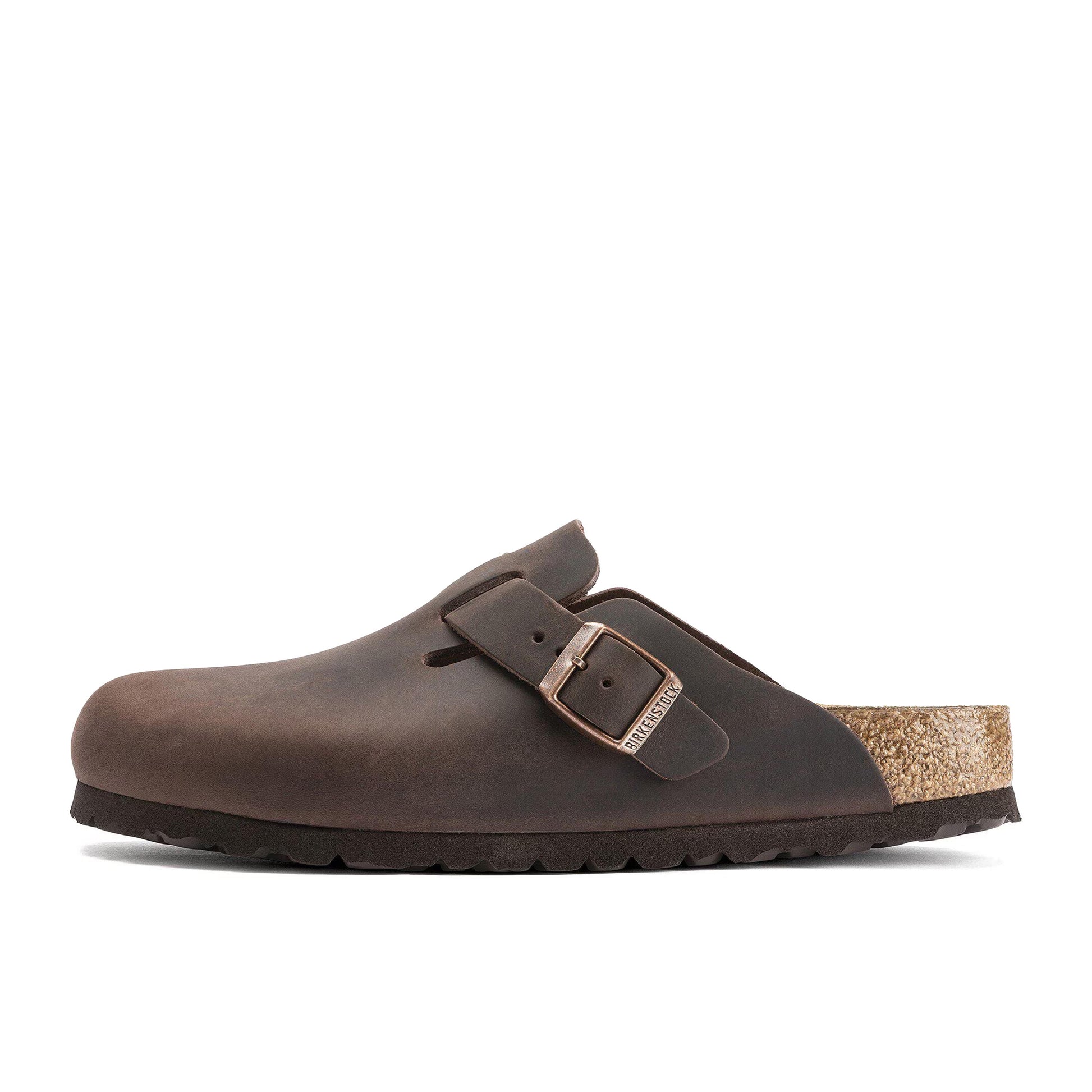 Zueco piel marrón BOSTON Birkenstock