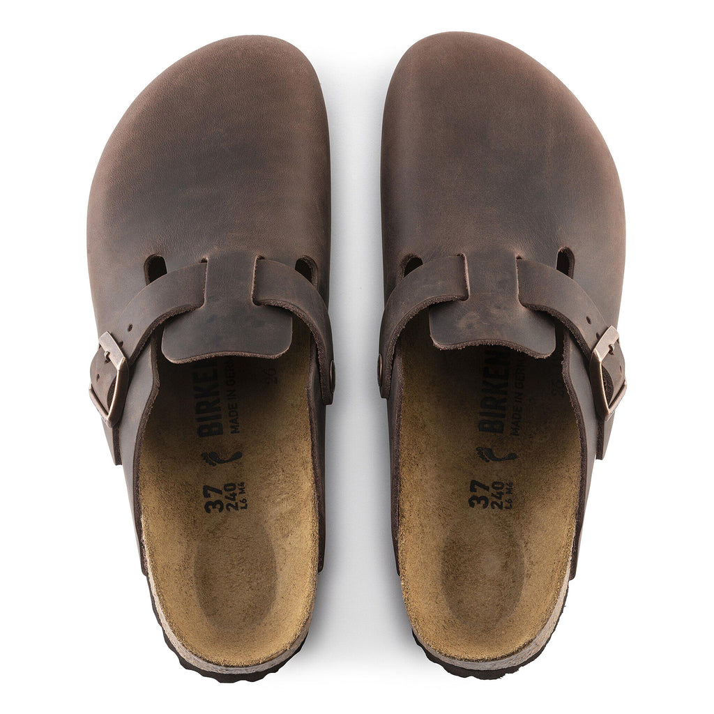Zueco piel marrón BOSTON Birkenstock