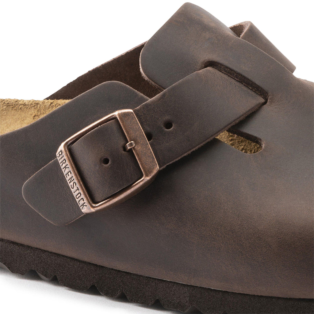 Zueco piel marrón BOSTON Birkenstock