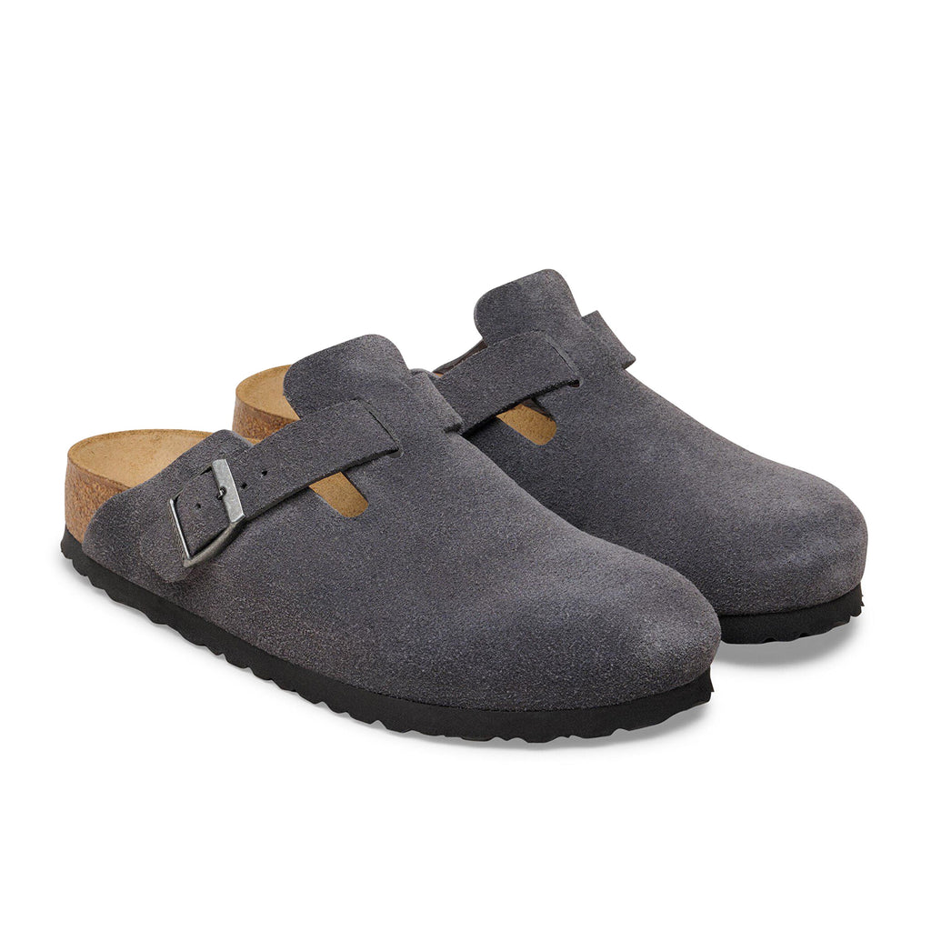 Zueco serraje gris BOSTON Birkenstock