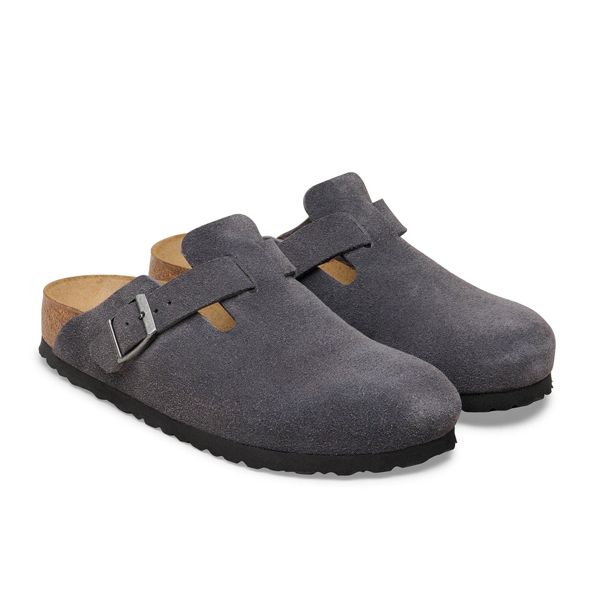 Zueco serraje gris BOSTON Birkenstock