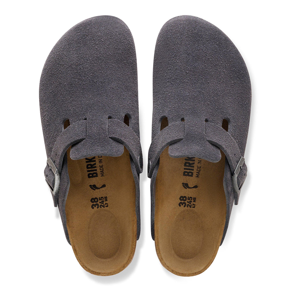 Zueco serraje gris BOSTON Birkenstock