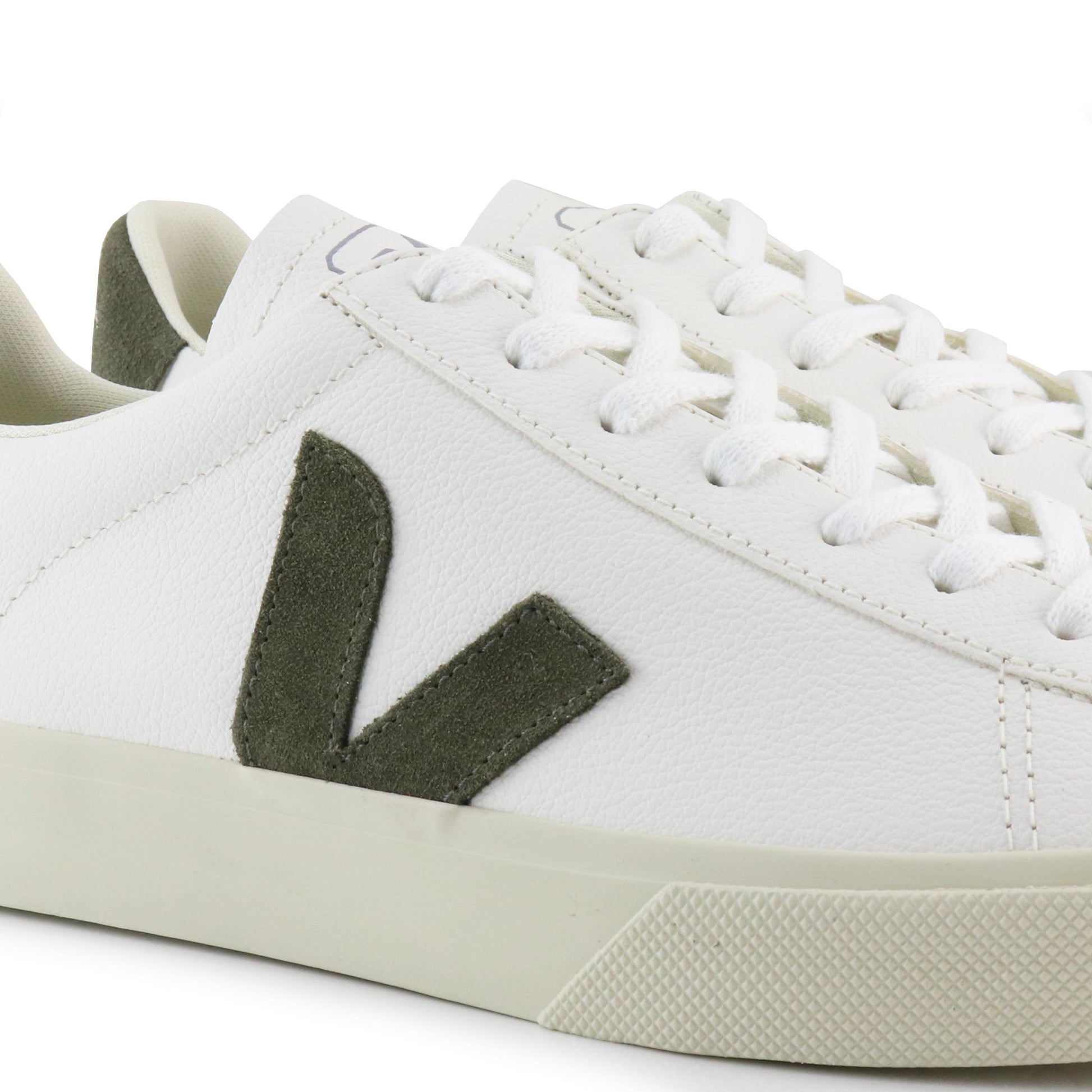 Deportiva blanco/kaki con cordón CAMPO de Veja - CAMPO-435-5.jpg