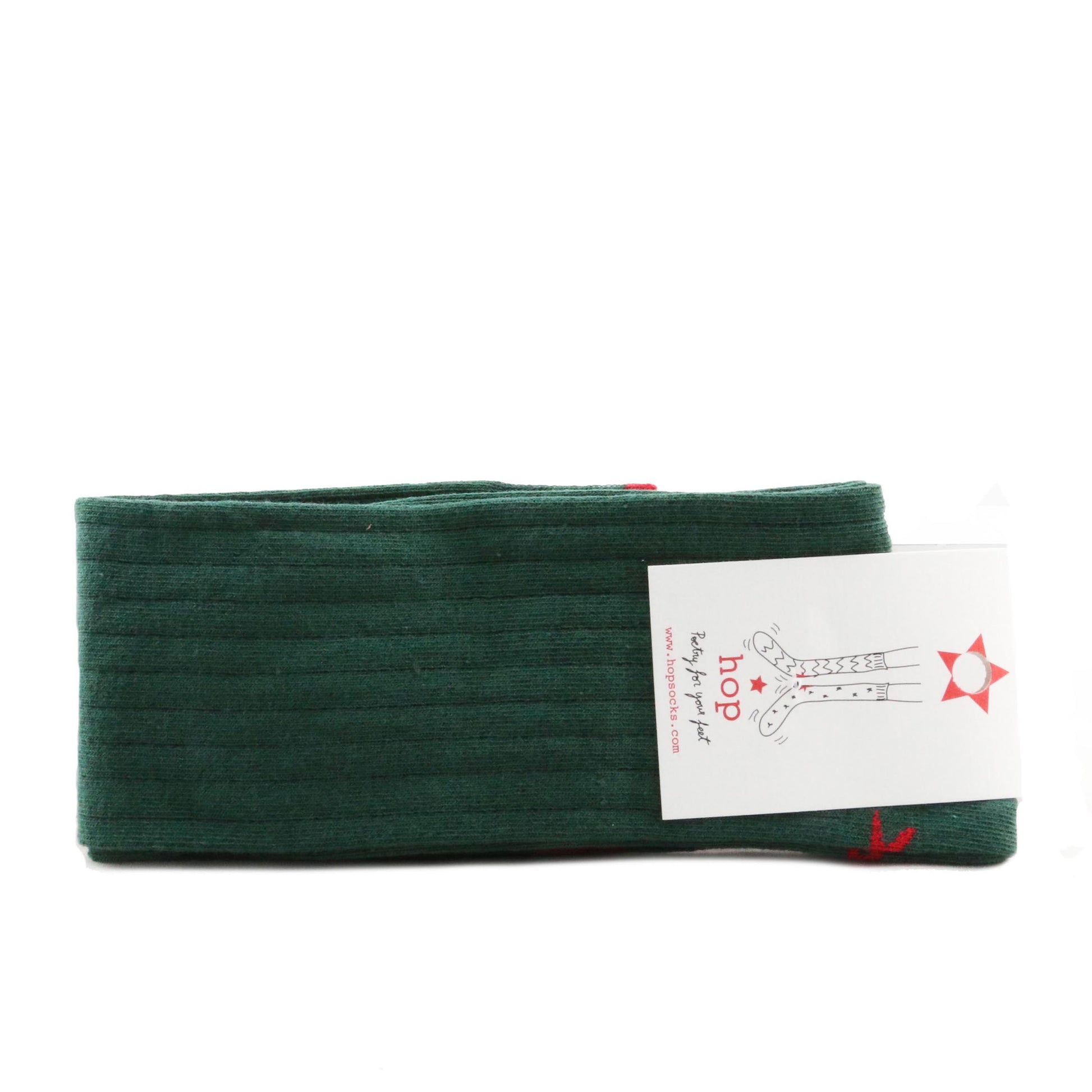 Calcetín alto verde CANALE de Hop socks - CANALE-14-1.jpg