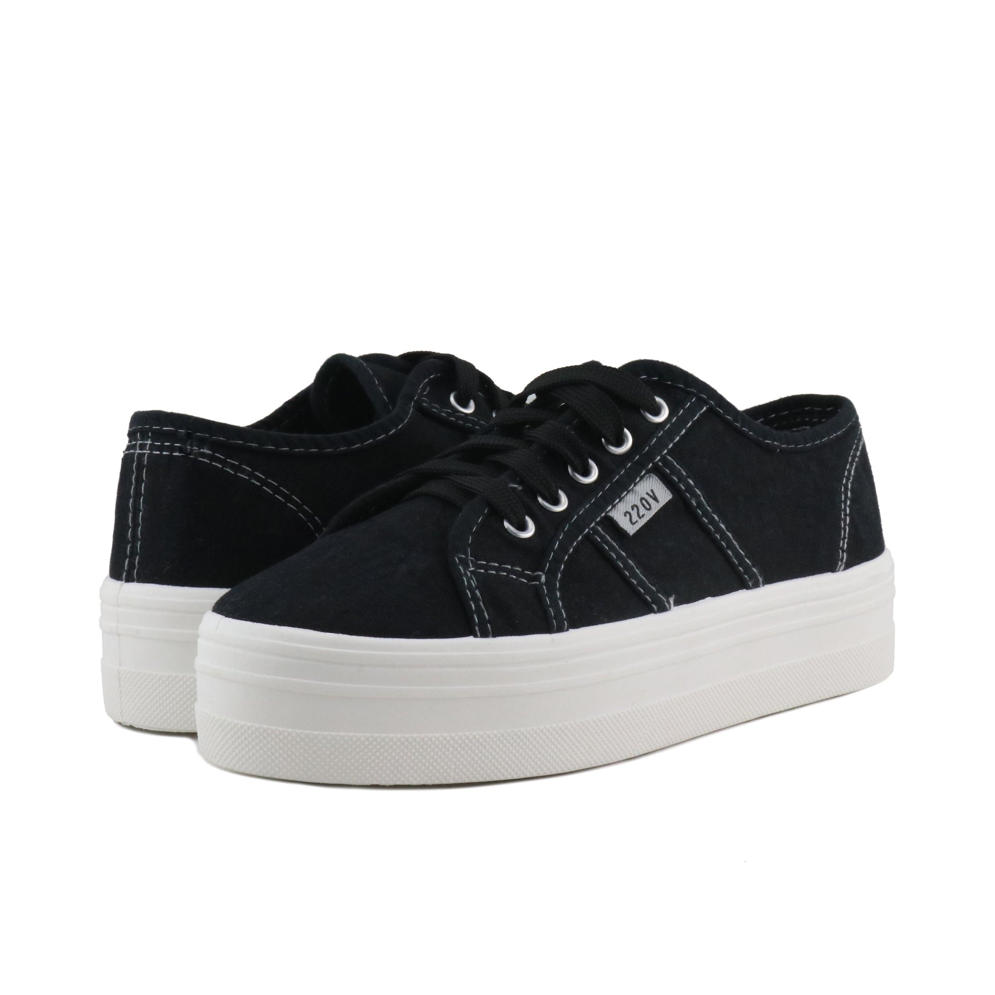 Zapatilla negro lavado con cordón CAPRI de 220V - CAPRI-144-2.jpg