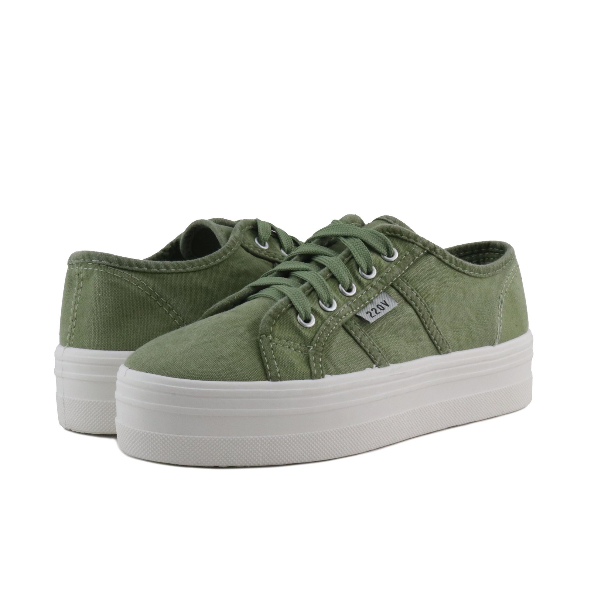 Zapatilla kaki lavado con cordón CAPRI de 220V - CAPRI-187-2.jpg