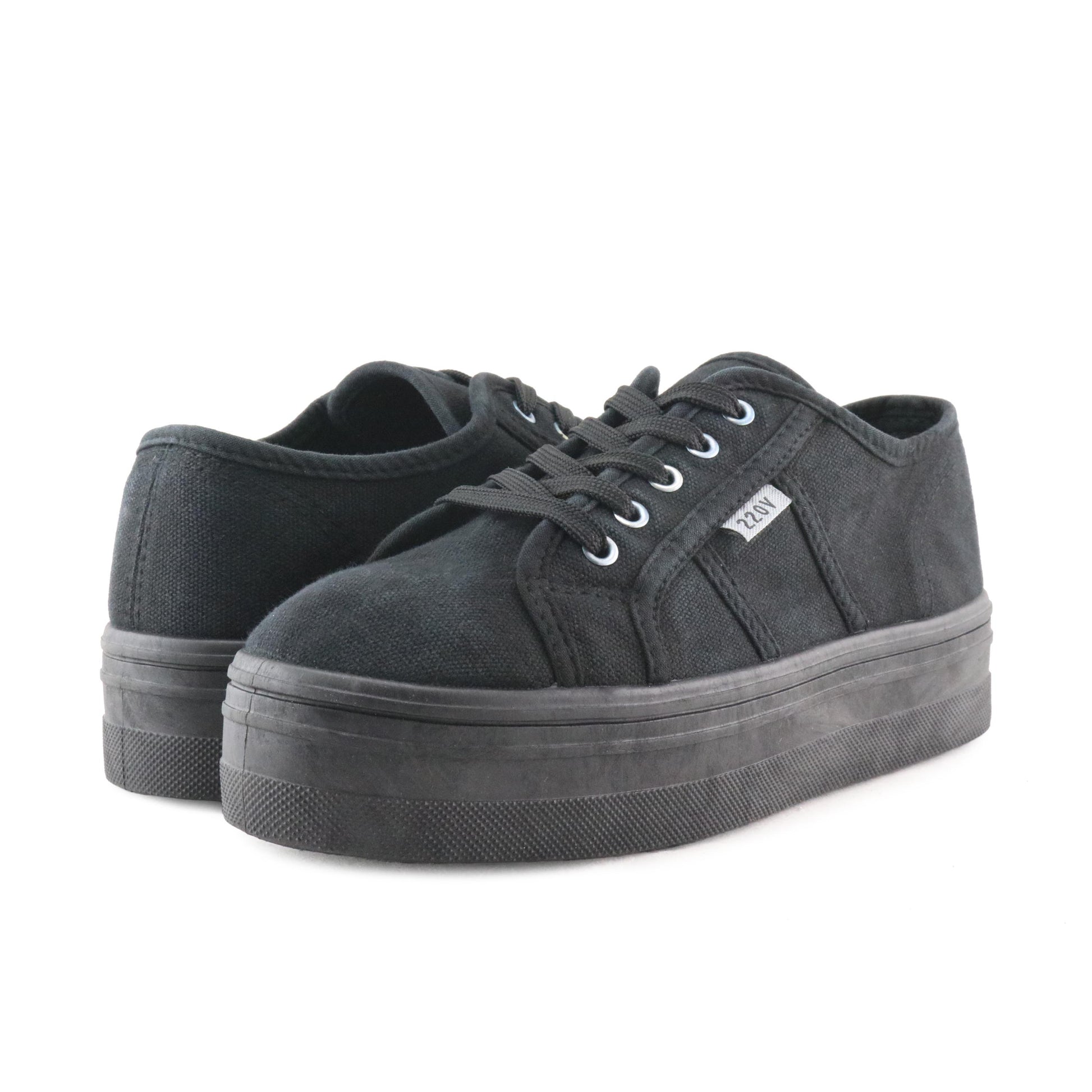 Zapatilla negro lavado con cordón CAPRI-INV 220V - CAPRI-INV-144-2.jpg