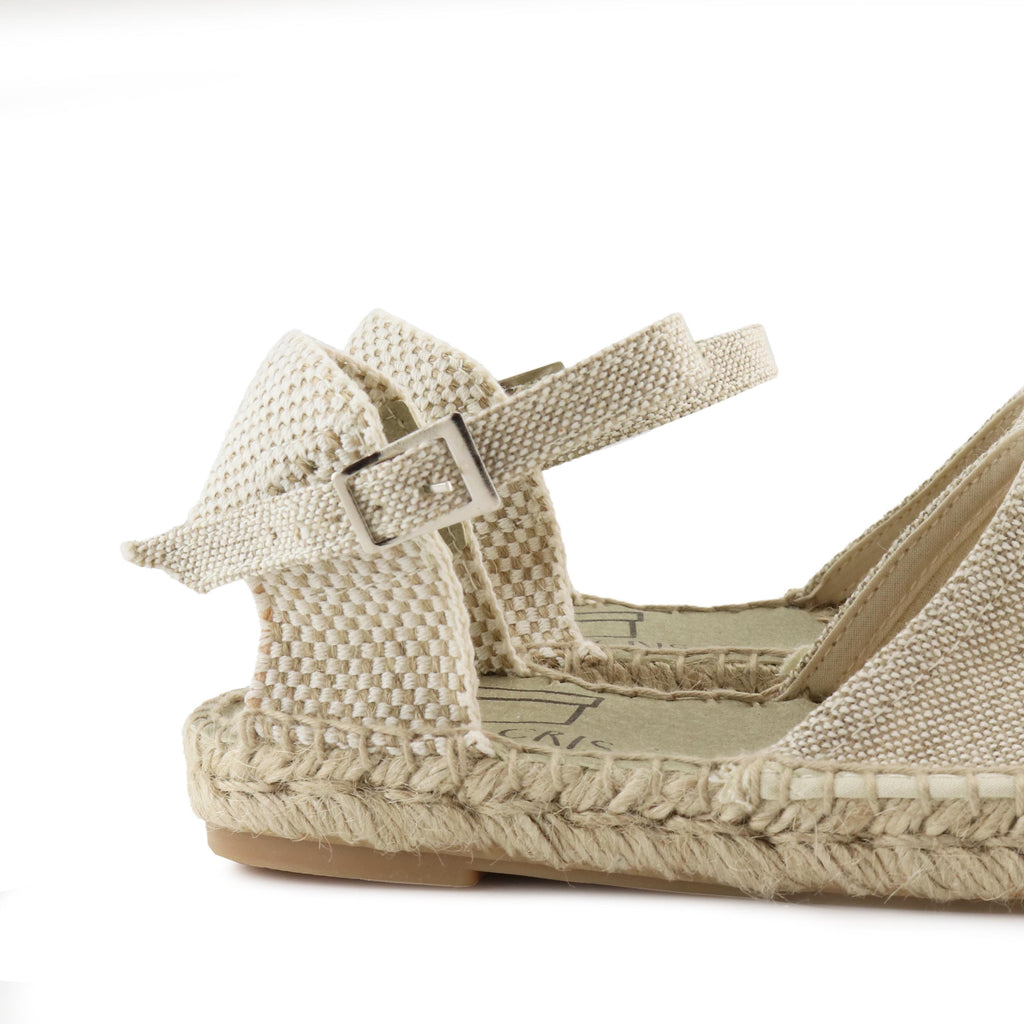 Alpargata cerrada lino beige con hebilla CLARITA Pepa&Cris - CLARITA-104-5.jpg