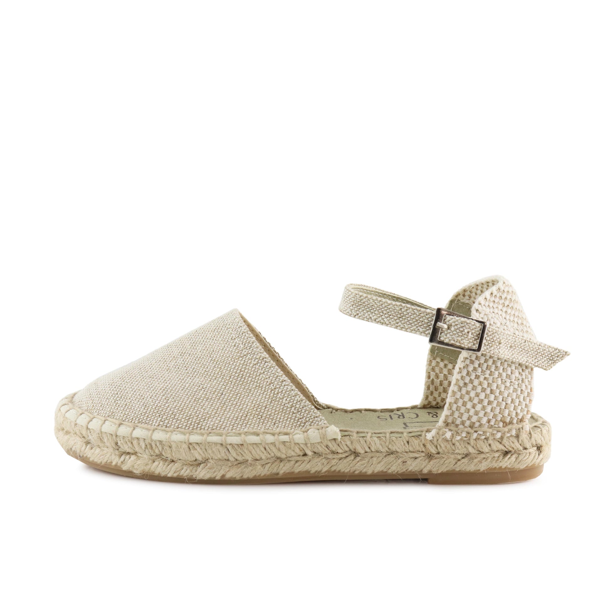 Alpargata cerrada lino beige con hebilla CLARITA Pepa&Cris - CLARITA-104-1.jpg