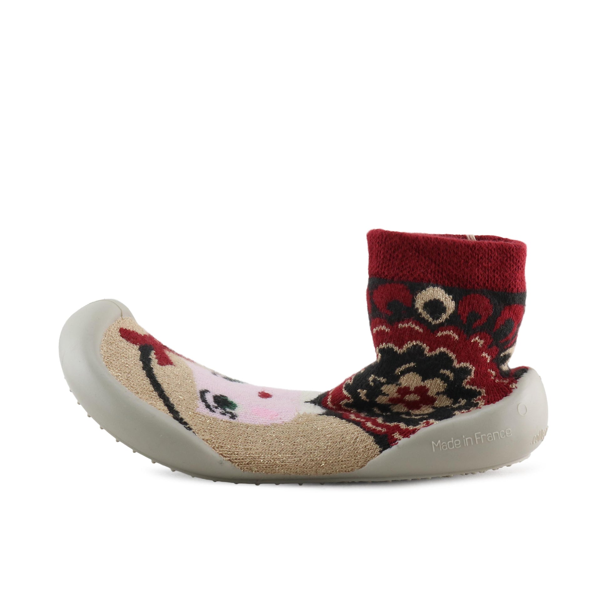 Zapatilla para casa cerrada dorado E932F de Collégien - E932F-48-1.jpg