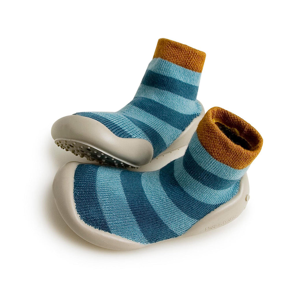 Zapatilla para casa cerrada azul jeans E954C Collégien - E954C-119-1.jpg