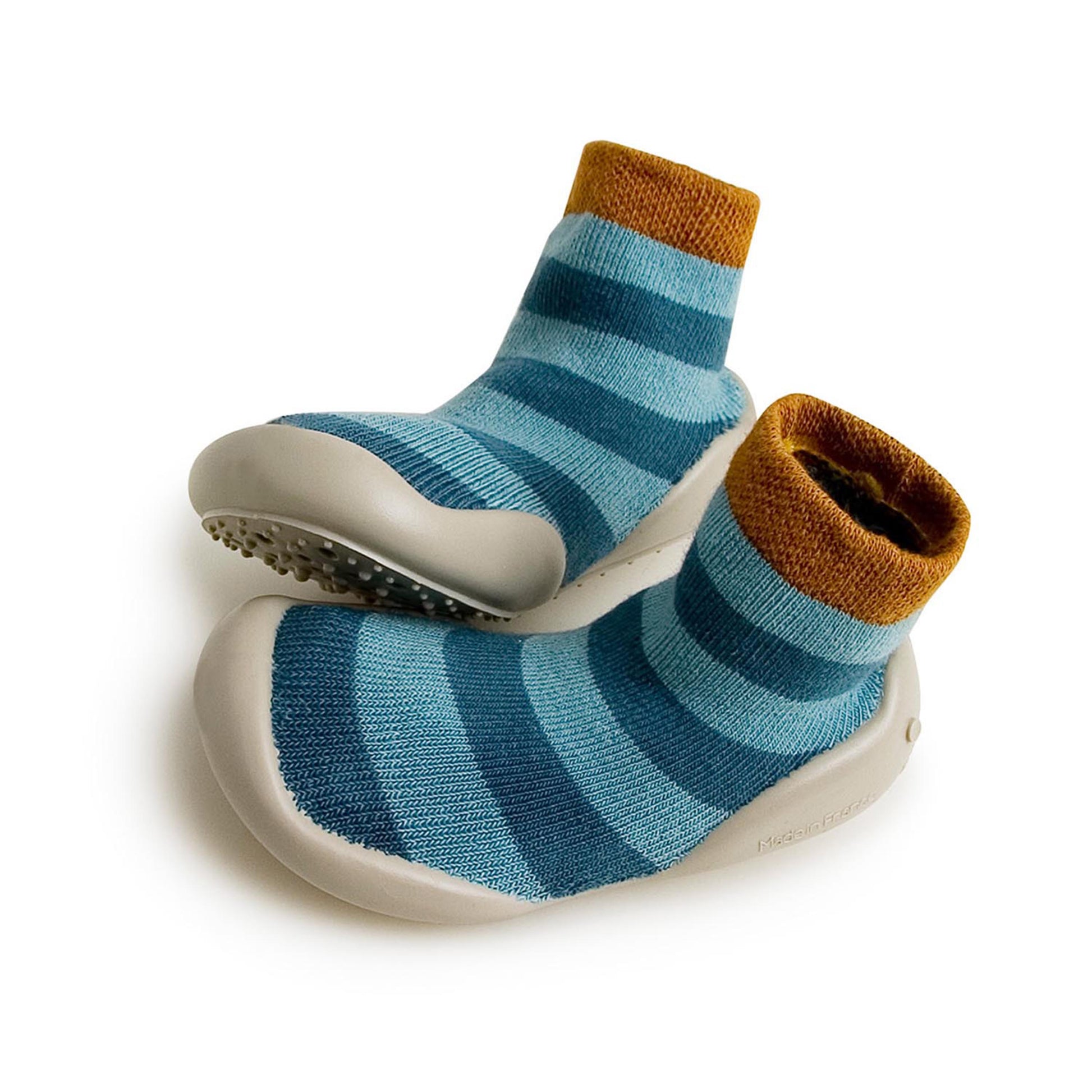 Zapatilla para casa cerrada azul jeans E954C Collégien - E954C-119-1.jpg