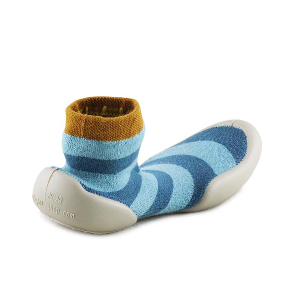 Zapatilla para casa cerrada azul jeans E954C Collégien - E954C-119-3.jpg