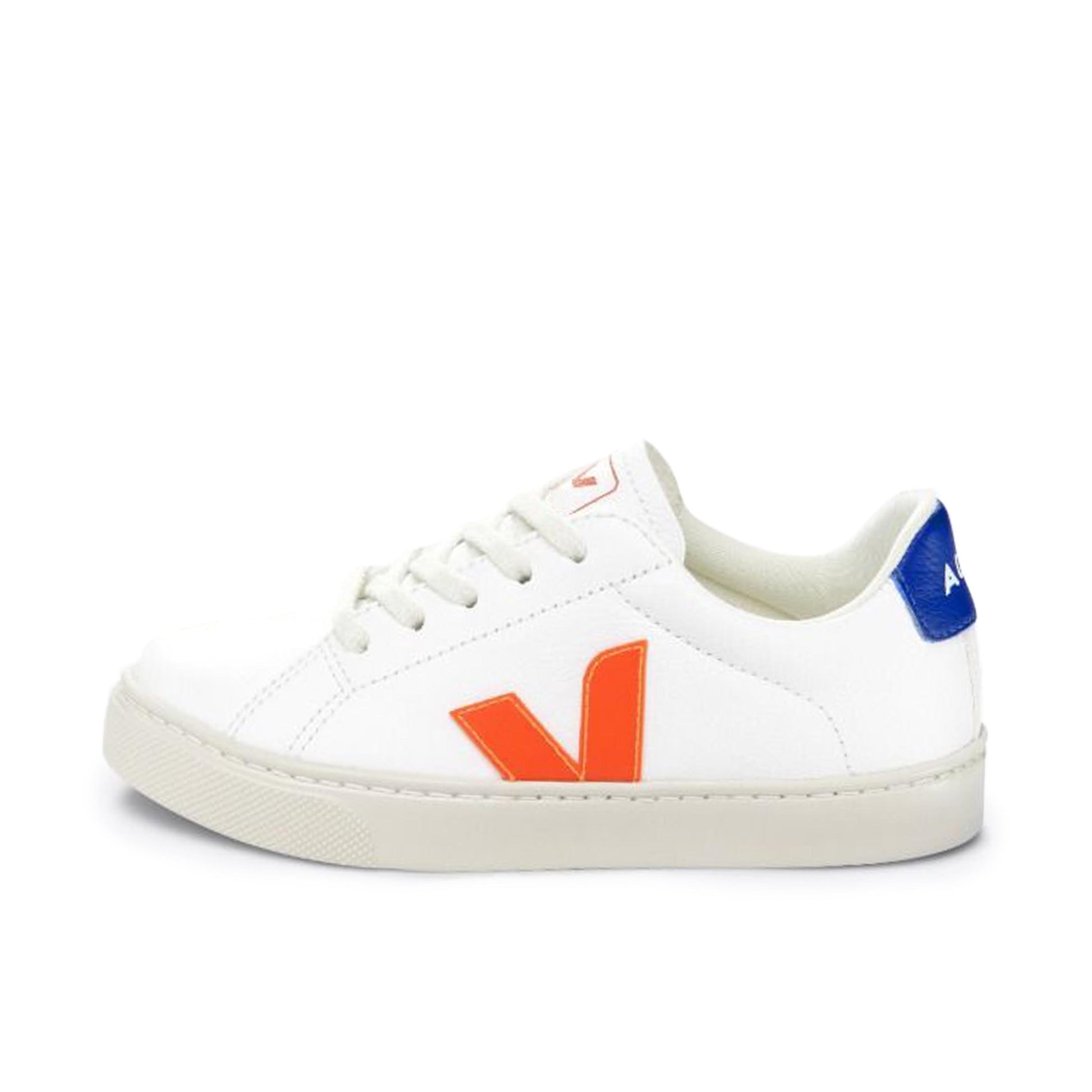 Deportiva blanco/naranja con cordón ESPLAR de Veja - ESPLAR-224-1.jpg