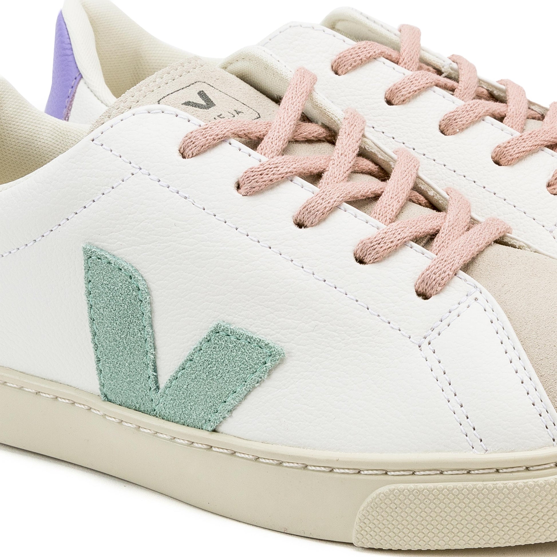 Deportiva blanco/verde/lila con cordón ESPLAR de Veja - ESPLAR-479-5.jpg