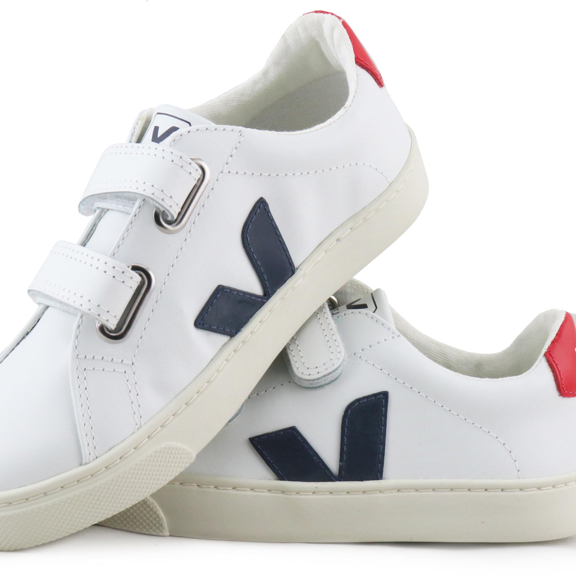 Deportiva blanco/azul/rojo con velcro ESPLARVEL de Veja - ESPLARVEL-263-6.jpg
