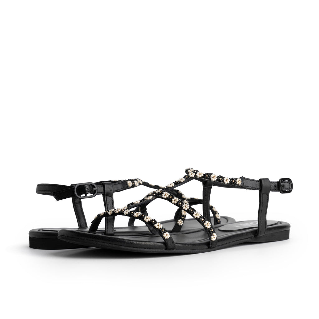 Sandalia negro FLEUR 220V