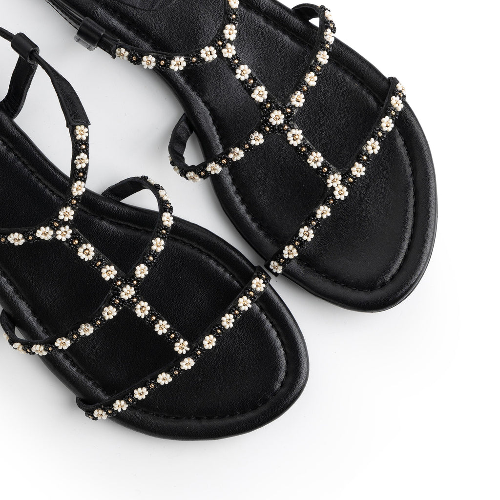 Sandalia negro FLEUR 220V