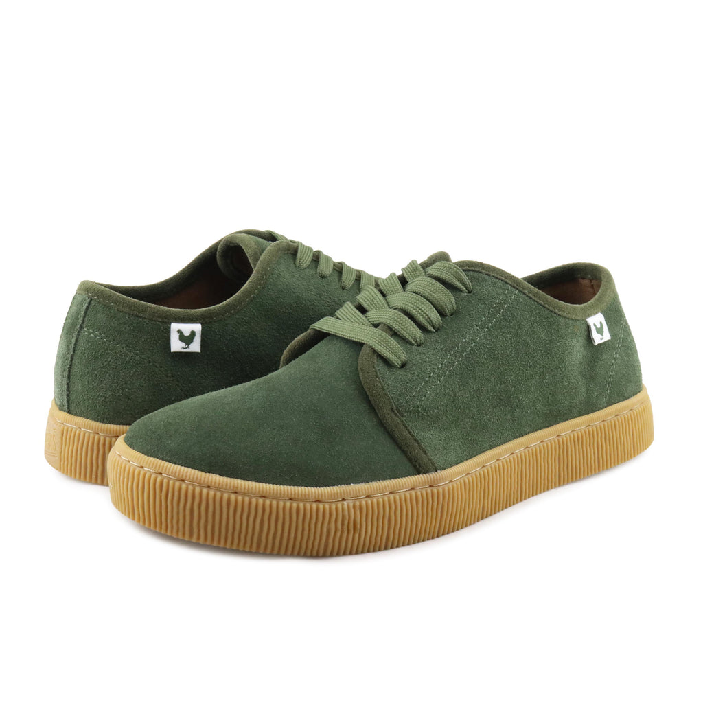 Zapatilla ante verde con cordón FUJI Walk in Pitas - FUJI-159CARAMELO-2.jpg