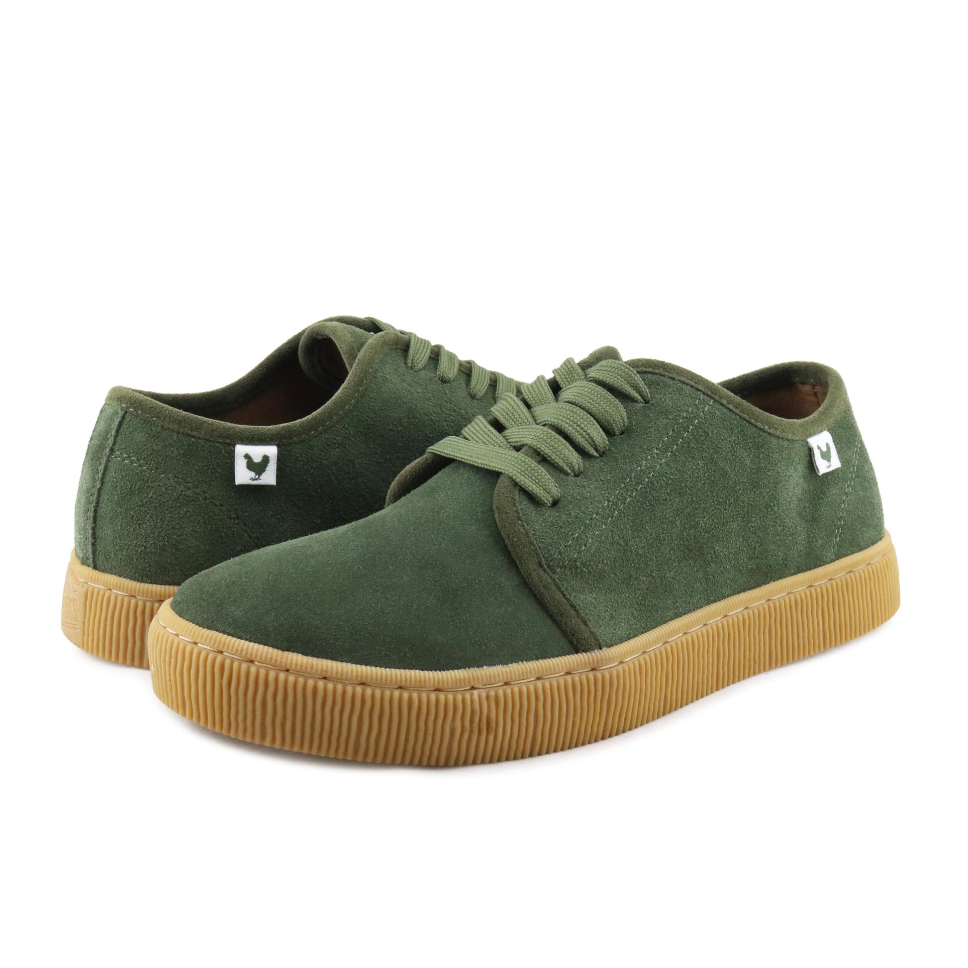 Zapatilla ante verde con cordón FUJI Walk in Pitas - FUJI-159CARAMELO-2.jpg