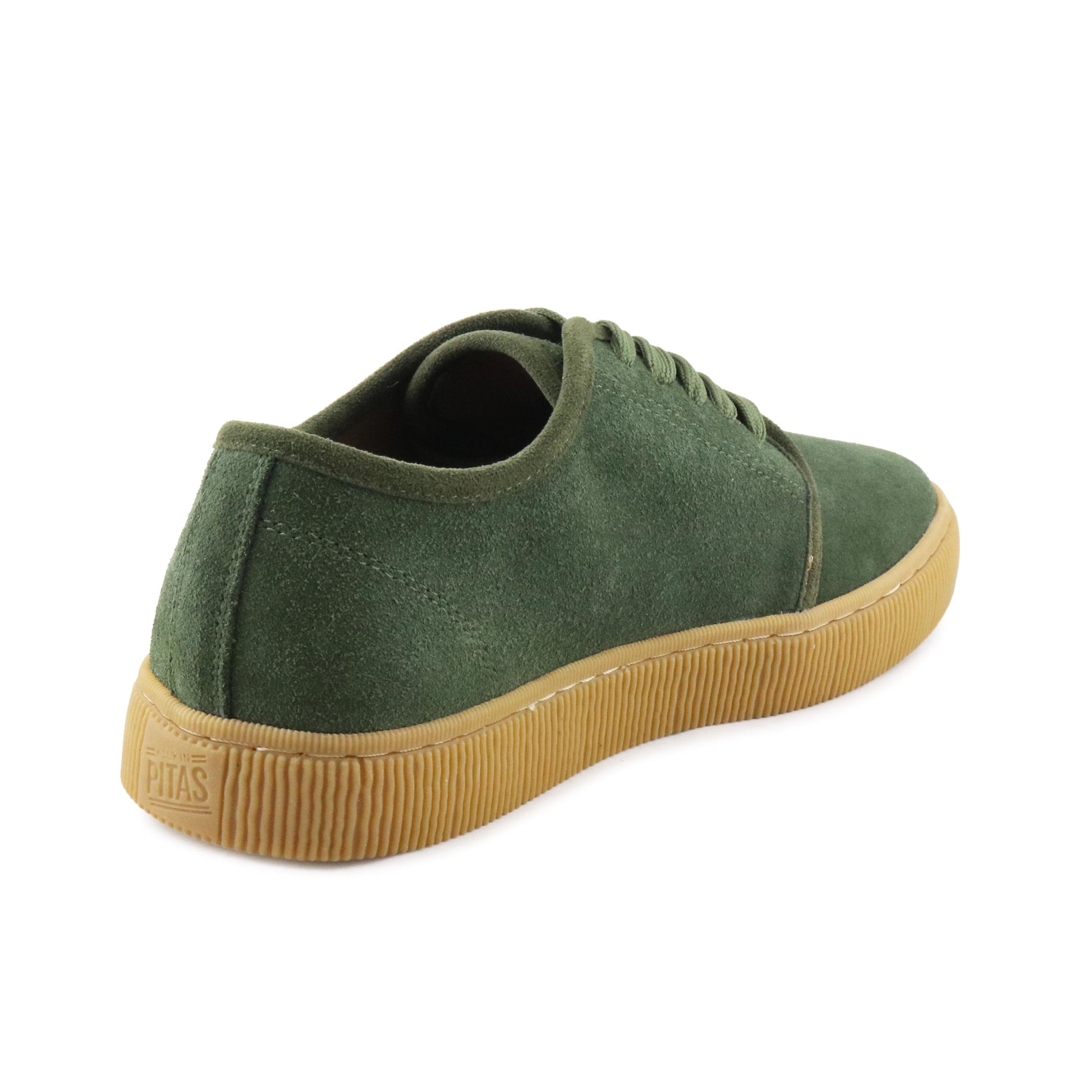 Zapatilla ante verde con cordón FUJI Walk in Pitas - FUJI-159CARAMELO-3.jpg