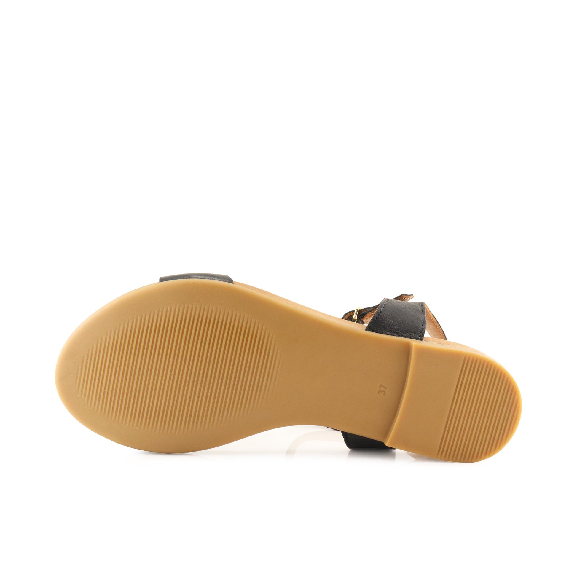 Sandalia plana negro con hebilla GA103 de Café Noir - GA103-20-4.jpg