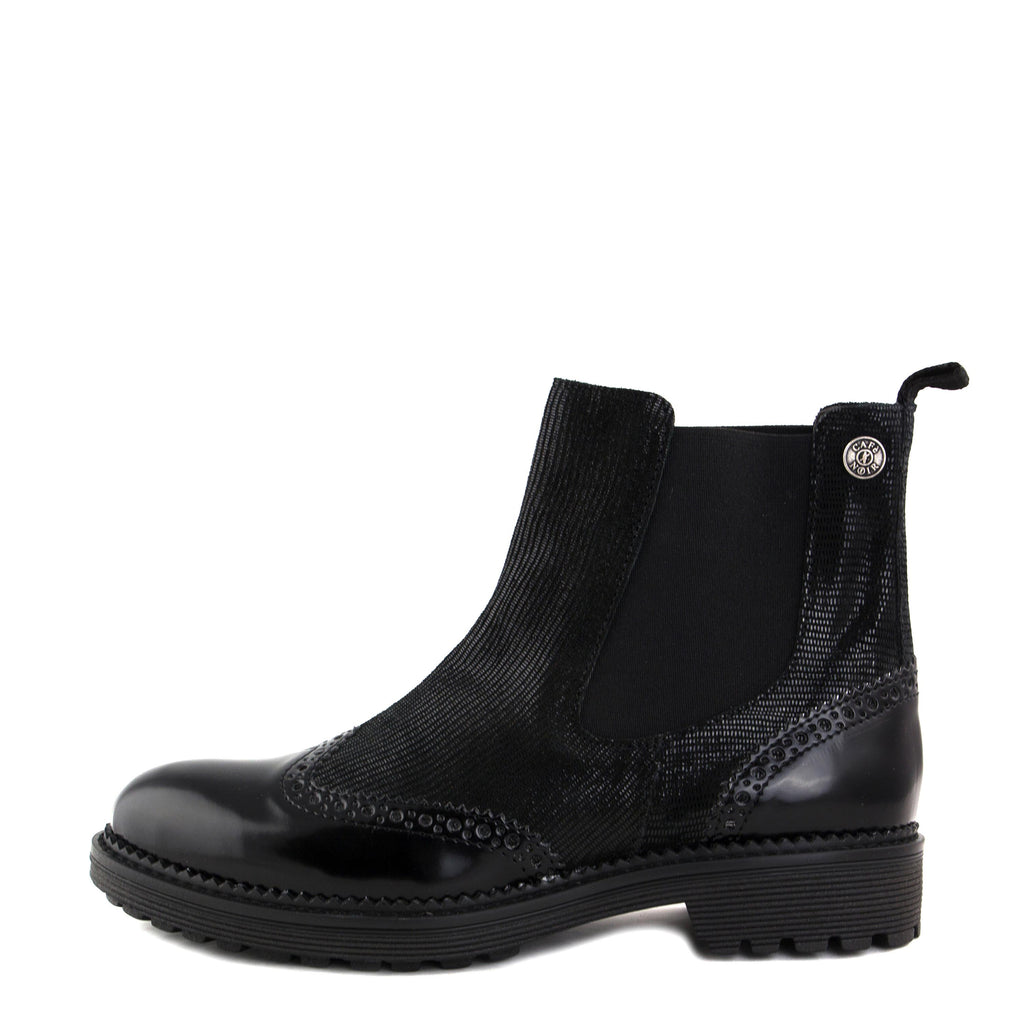 Botín negro con elástico GA640 de Café Noir - GA640-20-1.jpg