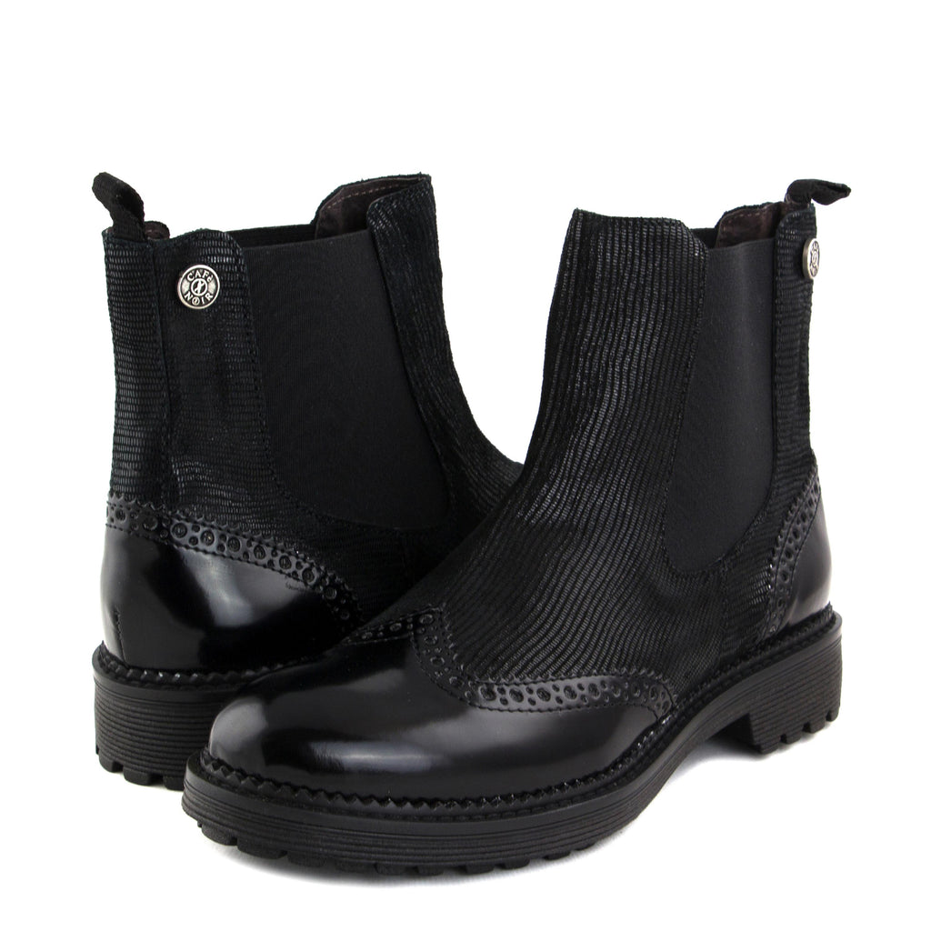 Botín negro con elástico GA640 de Café Noir - GA640-20-2.jpg