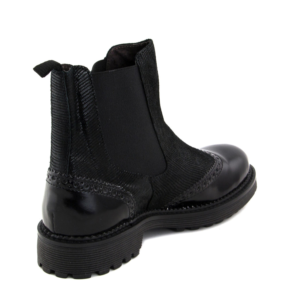 Botín negro con elástico GA640 de Café Noir - GA640-20-3.jpg