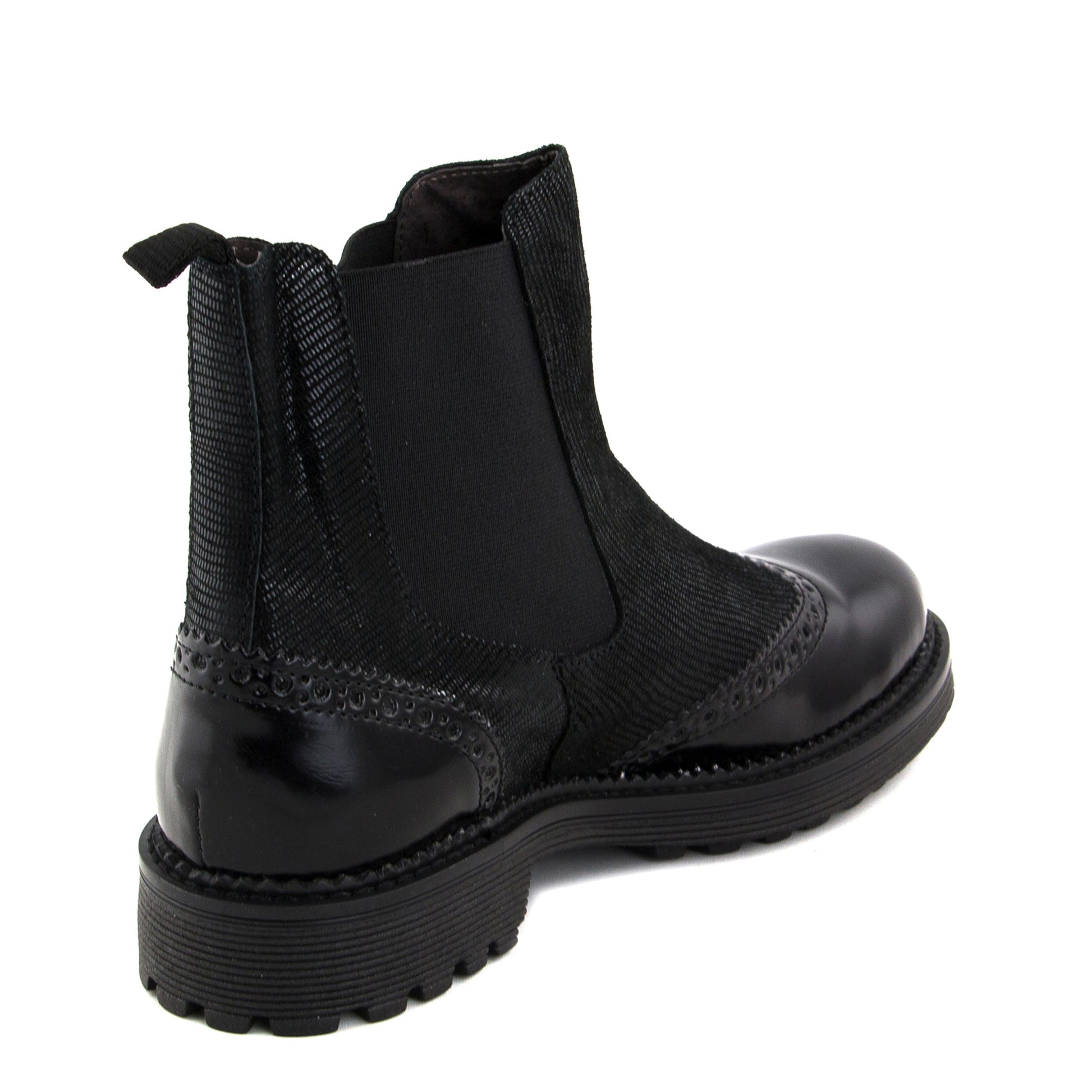 Botín negro con elástico GA640 de Café Noir - GA640-20-3.jpg