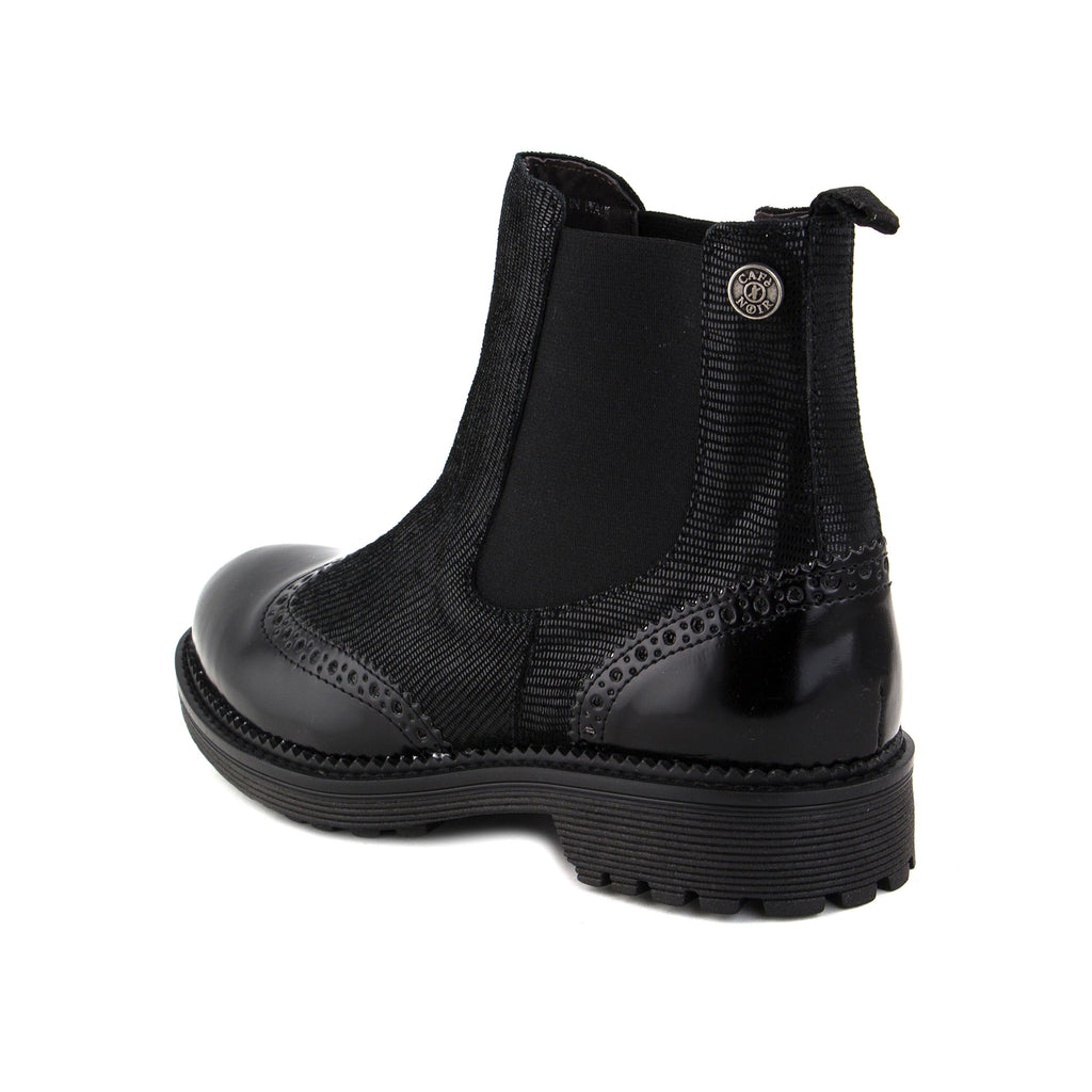 Botín negro con elástico GA640 de Café Noir - GA640-20-4.jpg