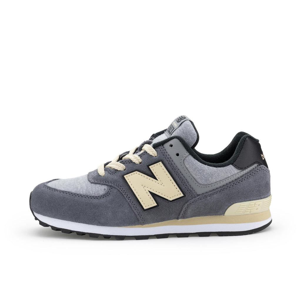 Deportiva gris/beige con cordón GC574LGG de New Balance - GC574LGG-261-1.jpg