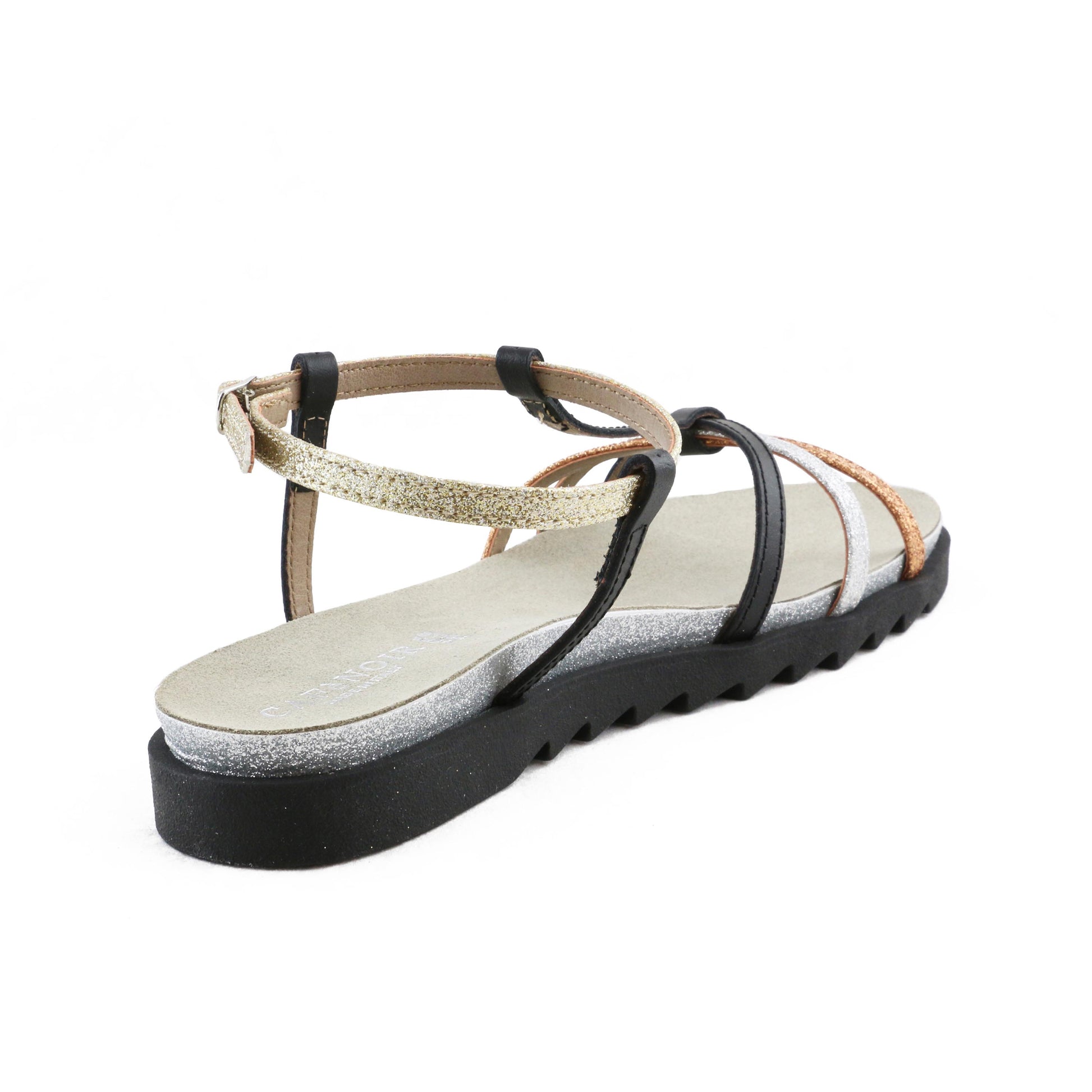 Sandalia plana negro con hebilla GH913 de Café Noir - GH913-20-3.jpg