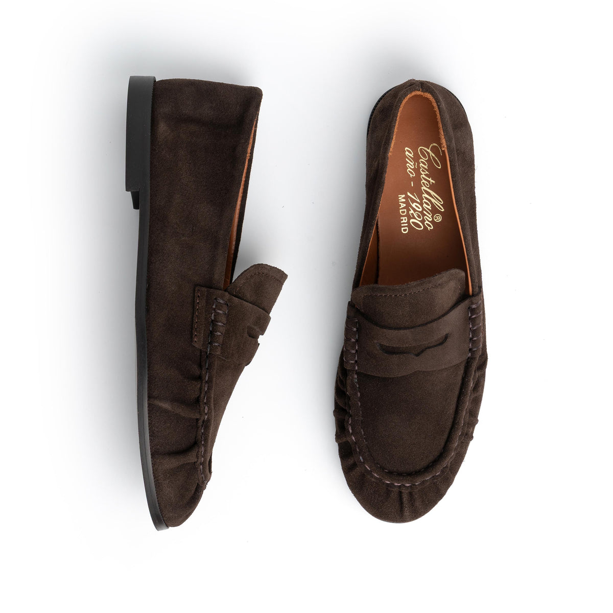 Mocasín serraje marrón HANNA Castellano