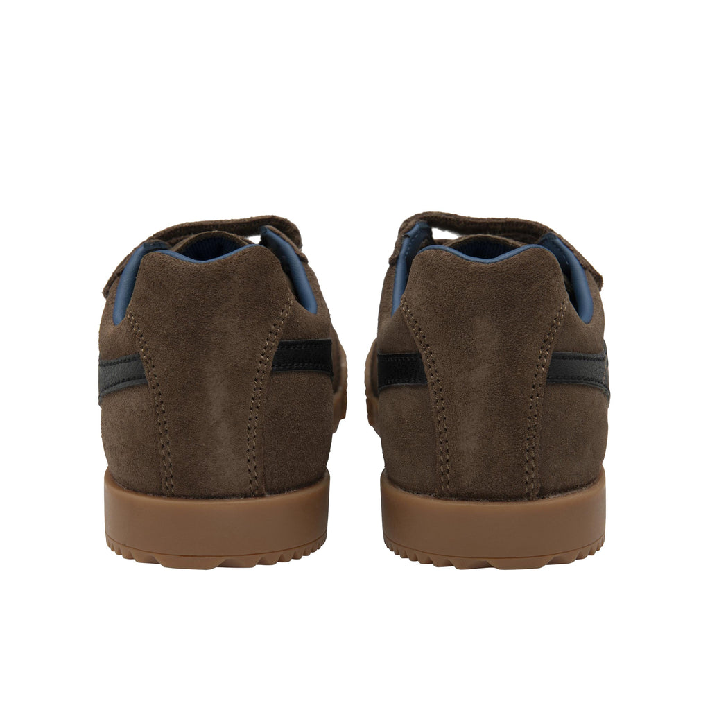 Deportiva ante marrón con velcro HARRIERVEL de Gola