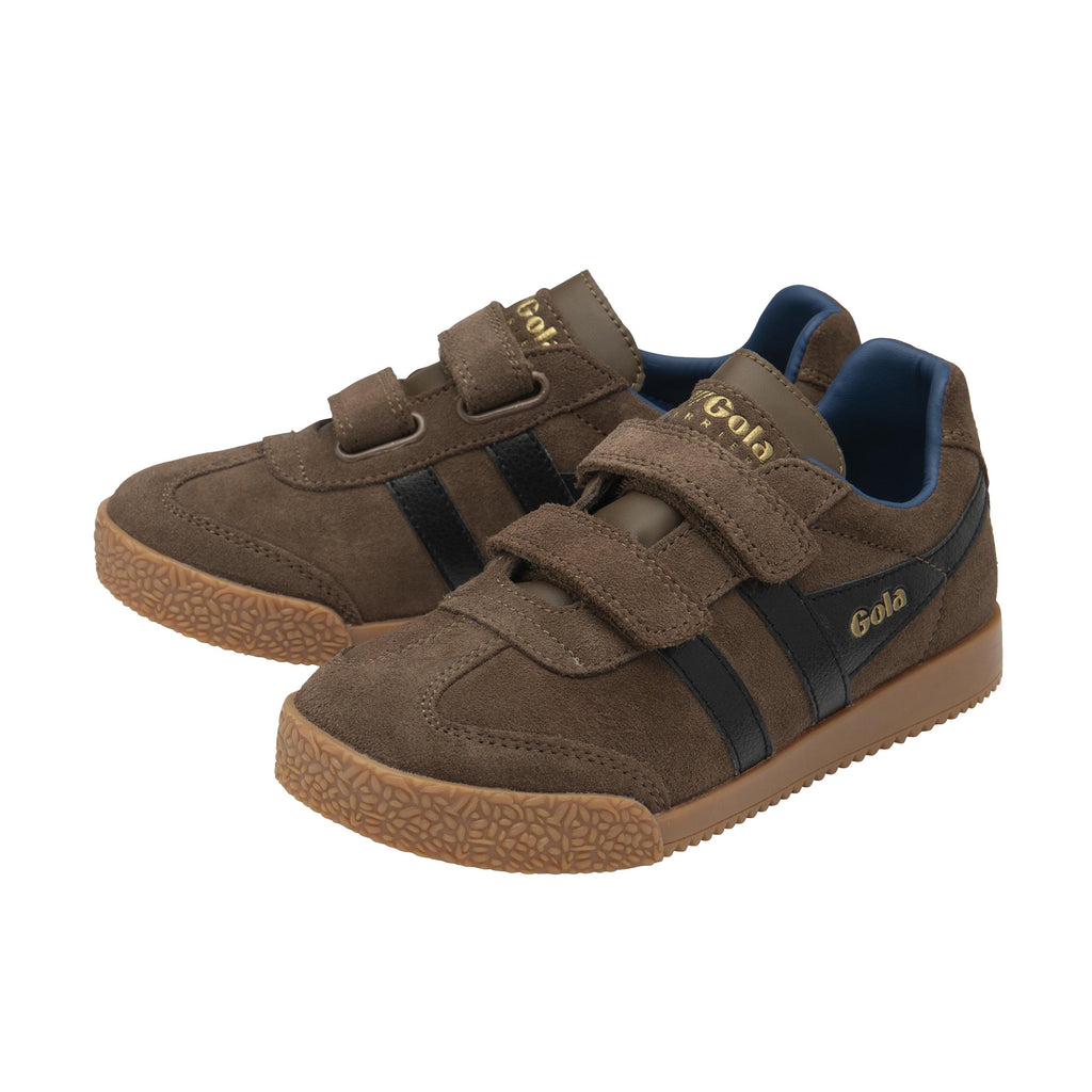 Deportiva ante marrón con velcro HARRIERVEL de Gola