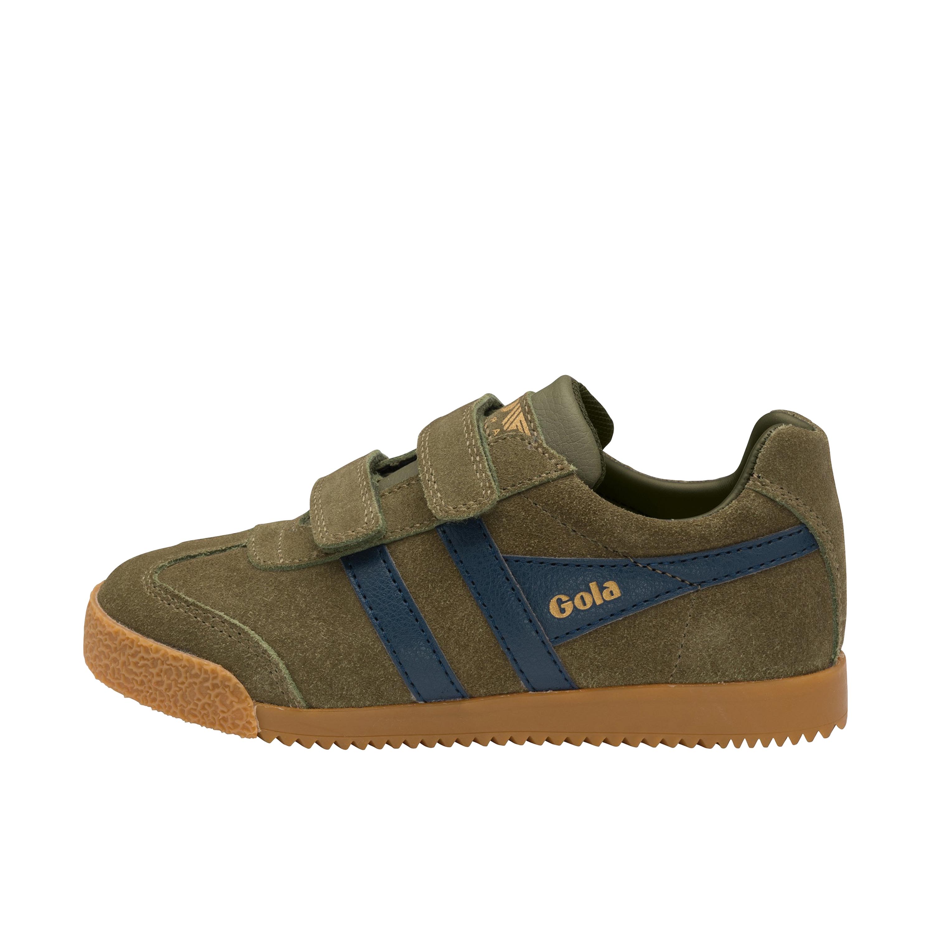 Deportiva kaki/azul con velcro HARRIERVEL de Gola - HARRIERVEL-564-1.jpg