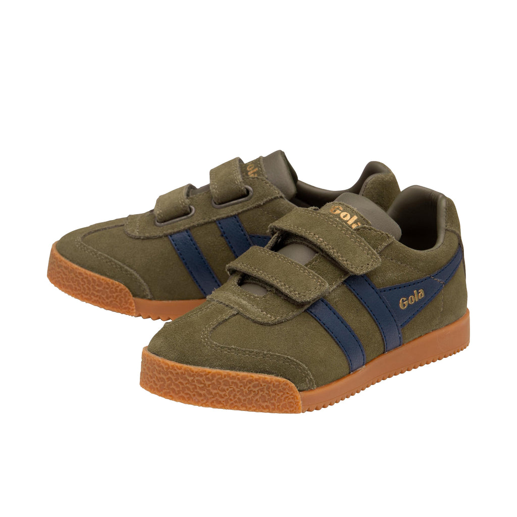 Deportiva kaki/azul con velcro HARRIERVEL de Gola - HARRIERVEL-564-4.jpg