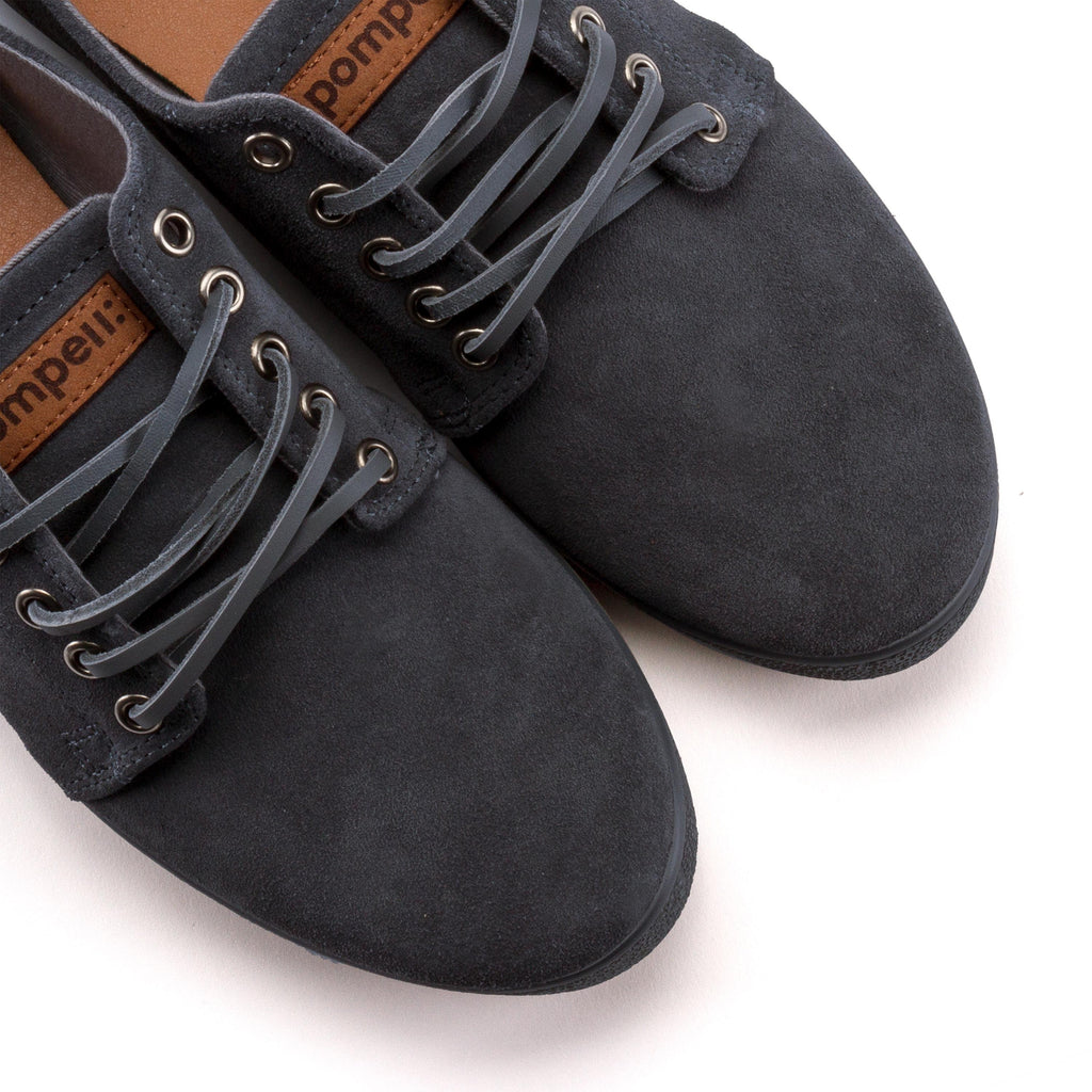 Zapatilla ante gris con cordón HIGBY Pompeii - HIGBY-121-6.jpg